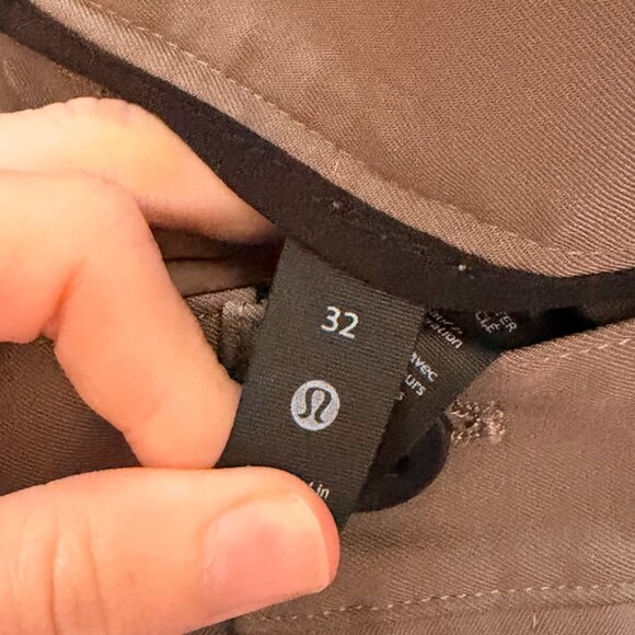 Lululemon ABC Slim-Fit 5 Pocket Pant Warpstreme Men's Tan M5AN1S - Picture 3 of 4